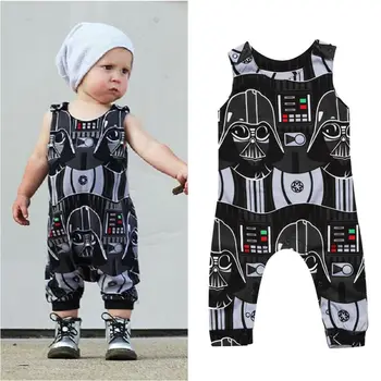 Jaundzimušiem Zīdaiņiem Un Bērniem, Bērnu Zēniem Star Wars Romper Bodysuit Jumpsuit Apģērbs Apģērbs