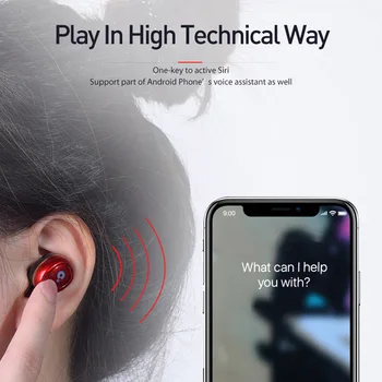 Mini Bezvadu Austiņas TWS auss Ūdensizturīgs Stereo Sporta Bluetooth Austiņu ar Uzlādes Pod NK-Iepirkšanās