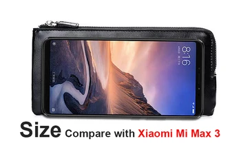 Maks ādas gadījumā xiaomi Mi MAX 3 2 max3 max 3 Mi Max3 Pro 3pro MAX2 Segtu Augstas Kvalitātes Ādas maku Gadījumā Karti Kabatā