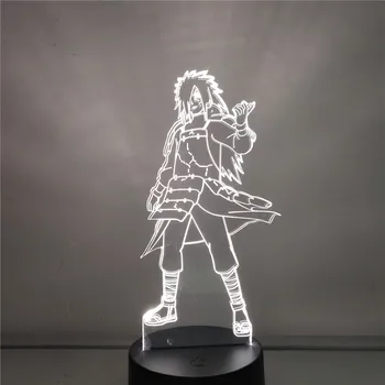 Anime Skaitļi Naruto Uchiha Marada Shippuden 3D Tālvadības pults Darbības Statuetes Galda, Rakstāmgalda, Nakts Apgaismojums, Lampas Rotaļlietas Ziemassvētku Dāvanu Lelle