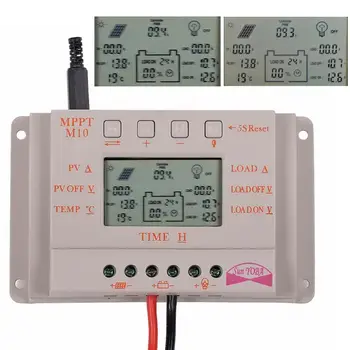 2018 saule yoba Saules Lādētājs Kontrolieris LCD 10/20A MPPT Saules Panelis, Regulators, Akumulators Uzlādes Kontrolieris 12V/24V 260W/520W