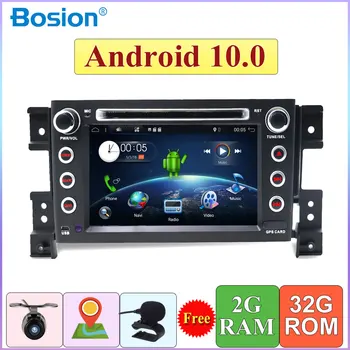 2 din Auto Radio Suzuki Grand Vitara 2005-2018 Auto Stereo, DVD Multimediju Atskaņotājs Android 10.0 Četrkodolu kasešu magnetofona