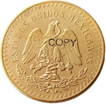 Meksika 1944 Zelta Pārklājumu 50 Peso Zelta Pārklājumu kopēt monētas