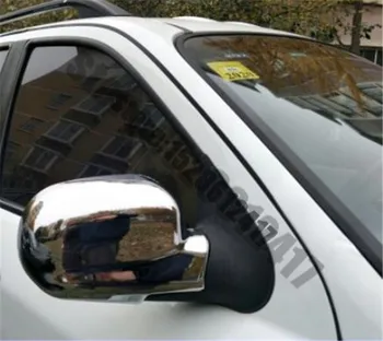 ABS Chrome Atpakaļskata spoguļa vāciņš Melns/Atpakaļskata spoguļa Apdare, Lai 2006-2012 Hyundai Santa Fe ix45 Auto stils