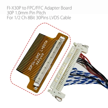 1ch 2ch 8bit 30pins FI-X30P, lai PFC FFC 30Pin 1mm elastīgu plakana kabeļa Adapteris Valdes Converter Savienotājs lcd led kontrolieris