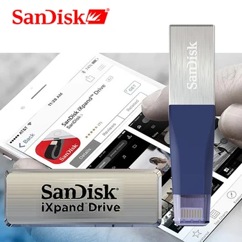 SanDisk USB Flash Drive128GB 64GB OTG USB3.0 SDIX40N Pildspalvu Diska 256 GB zibens USB pendrive iPhone iPad iPod APPLE MFi