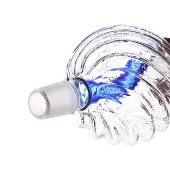 1 Gab Dia 18.8 mm Ūdenspīpe Ūdenspīpe Melase Ķērējs Jaunu Svītru Pasaulē Bumbu Dizains ar Zilu, Rozā Cauruļu Iekšpusē Narguile Chicha Piederumu