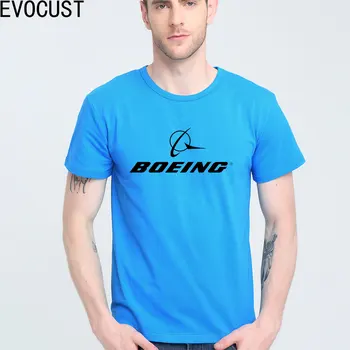BOEING LIDMAŠĪNA LOGO īsām piedurknēm T-krekls Top Likra Kokvilnas Vīriešu T krekls Jauns DIY Stilā