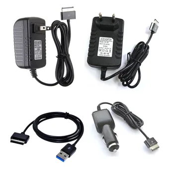 1gb USB/Auto/AC Sienas Tablete Lādētāju Ceļojumu Adapteris Transformatoru Par Asus 15V1.2.A 18W Eee Pad TF700 TF300T TF300 TF201 TF101 SL101