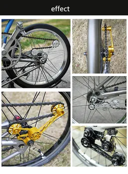 5-krāsu saliekamais velosipēds 1 2 3 4 5 6speed ķēdes spriegotājs, lai brompton velosipēdu iekšējo un ārējo pārvades 1-6speed daļa