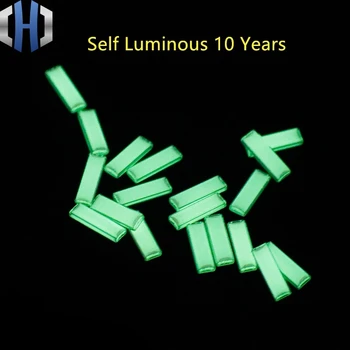 Self-apgaismes Taisnstūra Tritija Gāzes Caurules Taisnstūra EDC Dienasgaismas lampa DIY Automātiskais Gaismas 10 Gadiem