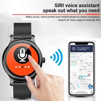 DZLST Smart Skatīties 2020 Vīrieši Sievietes Pulkstenis Bluetooth Zvanu Mūzika Sirds ritma Monitors Smartwatch IOS Android PK SVB 13 12 Pulksteņi