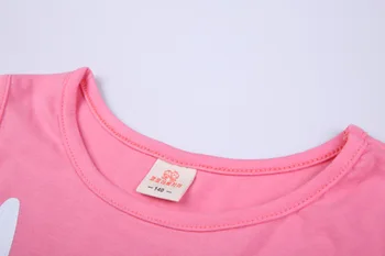 Bērniem Girl Vasaras apģērbs valkāt 3-14Y Pusaudžu apģērbu komplekti krekli+bikses 2gab meiteņu apģērbu komplekti