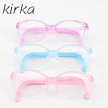 Kirka Meitenes, Optiskās Brilles Rāmis Zils Bērnu Modes Rāmji, Brilles Bērnu Brilles Ar Flexiable Izmēra