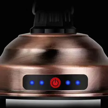 Karājas Retro Teltī Gaismas LED Kempings Laternu Uzlādējams Mini Lukturītis Viesuļvētras Avārijas Āra Pārgājienu Mājas un Auto L