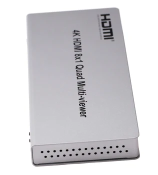 4K HDMI 8x1 Quad Multi-skatītāju Komutatoru 8 1 No Bezšuvju Slēdzis 4x1 Vairāku Skatītāju PIP Attēlu Ekrānā Dalītāju Video Converter