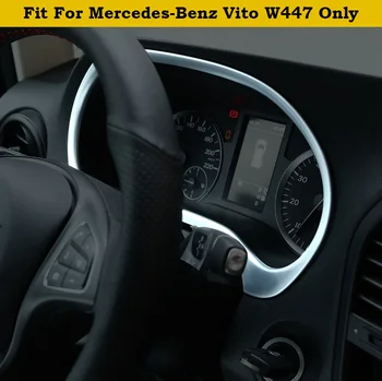 Auto Piederumu Paneļa mērinstrumentu Paneļa Ekrāna Rāmja Vāks Melns, ABS piemērots Mercedes Benz Vito W447 - 2018 Matēts