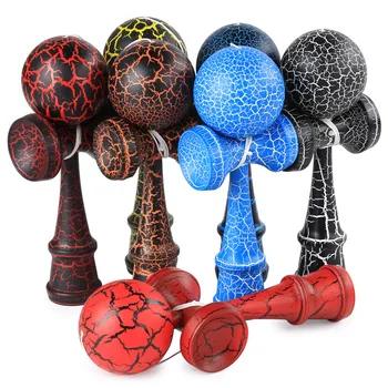 1 gab., Profesionālā Bambusa Krāsas Koka Kendama Bumbiņas Izveicīgs Jumbo Kendama Žonglēt Spēle Bumbiņas Ārā Rotaļlietas Bērniem