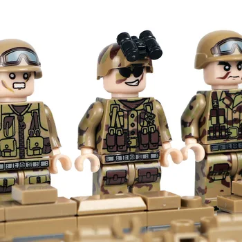 Maskēšanas Militāro Īpašo Spēku Karavīri Ķieģeļi Skaitļi SWAT Ieroči Ieroču Saderīgu Bruņoto Celtniecības Bloki Bērniem Rotaļlietas