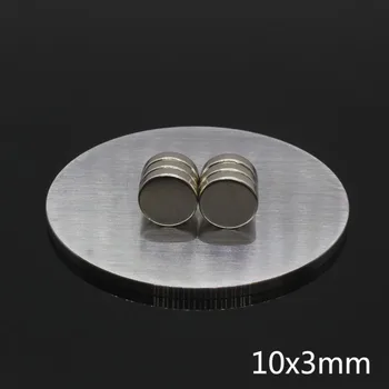 20Pcs 10 x 3 mm, N35 retzemju Neodīma Magnēts Mazas, Apaļas NdFeB Pastāvīgiem Disks Super Spēcīgu Spēcīgu Magnētisko Magnēti