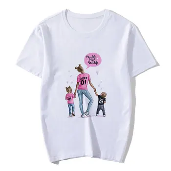 Super Mamma, Sieviešu T Karaliene, Princis, Princese Mīlestība T-krekls Labākā Mamma Boss Drēbes Harajuku Vintage Estētisko MAMA 2020