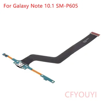 10pcs/daudz P605 Uzlādes Ostas Flex Kabelis Samsung Galaxy Note 10.1 SM-P605 Mirco USB Ligzda Doks Flex
