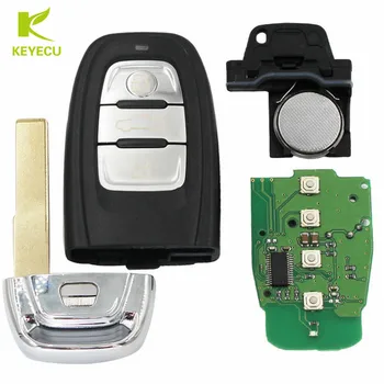 KEYECU KYDZ Smart Tālvadības Atslēga, Keyless Ieceļošanas Atslēga 3 Pogu 315/433/868MHZ 8T0 959 754C Audi Q5 A4L A5 A6 A7 A8 RS4 RS5 S4, S5