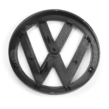 136mm Oglekļa Šķiedras Melnas Priekšējās Restes Emblēma Radiatoru Nomaiņa Emblēmu Auto Logo der VW Volkswagen Golf MK7