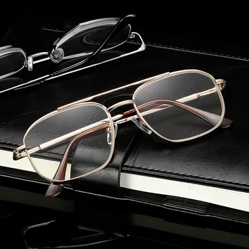 Modes Biznesa Vīriešiem Pavasara Legs Rāmja Brilles Lasīšanas Brilles, lai Lasītājs Vīriešu Optiskās Brilles Dioptriju vecuma tālredzība Brilles
