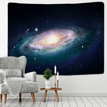 Gobelēns Galaxy Karājas Pie Sienas Gobelēns Hipiju Retro Mājas Dekoru Jogu, Pludmales Paklājiņš