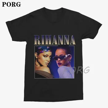Rihanna Rihanna Mēs Atrast Mīlestību Dziesmu Izdrukāt Kokvilnas Black Vīriešu XS-3XL T-krekls Grafiskais t-veida Topi Harajuku Vasaras Tumblr Tee Sieviete