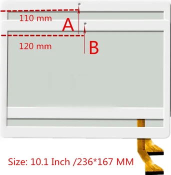 Melna Balta 10.1 incI par Winsing Wstb101i 2-32g Wstb101 Capacitive touch screen panelis remonts nomaiņa rezerves daļas