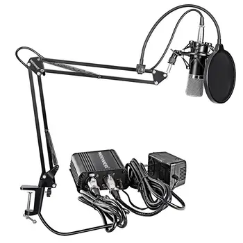 Neewer NW-700 Profesionālās Kondensatora Mikrofons NW-35 Apturēšanu Uzplaukums Šķērveida statnis +XLR Kabeli un Montāžas Skava +Filtrs
