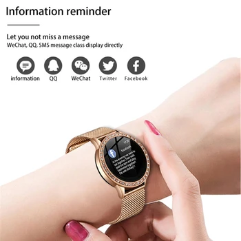 LIGE Jaunu Smart Watch Sievietēm asinsspiediens, Sirds ritma Monitors Smart Joslā Fitnesa tracker Sporta skatīties Smartwatch Reloj inteligente