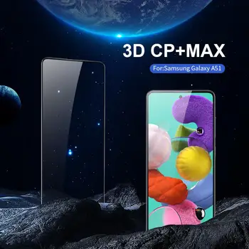 Samsung Galaxy A51 A71, Ņemiet vērā, 10 Lite 10 Plus 5G 9 8 S10 S8 S9 Plus Rūdīts Stikls Nillkin 3D KP Max Pilnībā Segtu Aizsargs Filmu