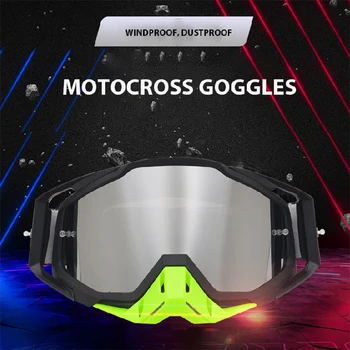 Jauns MX Motokrosa Brilles Off Road Netīrumi Velosipēds ATV Motociklu Ķiverēm Ieplests Slēpošanas Sporta brilles, Pretvēja Anti-miglas Brilles