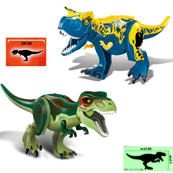 Smago Raust Pūķis Samontēti Celtniecības Bloki Dinozauru Skaitļi Ķieģeļi Rotaļlietas Pasaules Triceratops Tyrannosaurus Modelis Rotaļlieta Bērniem