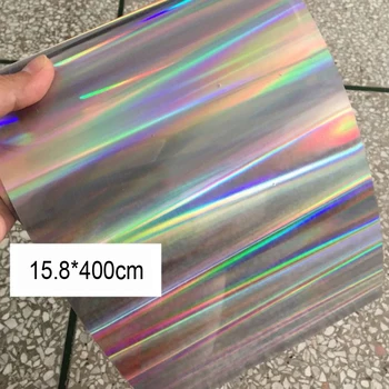 Spīd Lāzera Sudraba Hologrammas Vizuļi Lapa Izejvielu PVC Spangles Par DIY Amatniecības Kāzu Dekorēšana Skatuves Vienošanās, Pārsla