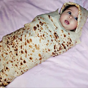Claroom Bērnu Segu, Miltu Tortilla Burrito Swaddle Segu Gulēšanai Swaddle Wrap Cepuri xx88#