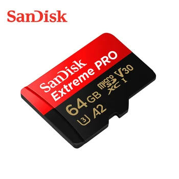 SanDisk Extreme PRO micro SD Karte 64GB microSD 32GB microSDHC SDXCUHS-es Digital Atmiņas Karte, class 10 V30 A1 U3 4K