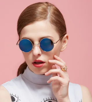 2019 Jauns Dizains, Apaļas Brilles, Saulesbrilles Steampunk Vīriešu Kārtas Saules Brilles Vīriešiem Rave Festivāls Vīriešu Saulesbrilles Vintage