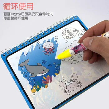 Vairumtirdzniecības Burvju Ūdens Bilžu Grāmata, Var Izmantot Atkārtoti Ūdens Glezniecība Bērnu Grafiti Grāmatas Krāsojamās Grāmatas Bērniem Māksla