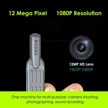 T189 Mini Kamera, Full HD 1080P Valkājamas Mazo Pen Fotokameras Mini DVR Ciparu Mini DV Kameras Videokameras Tikšanās Vairumtirdzniecība
