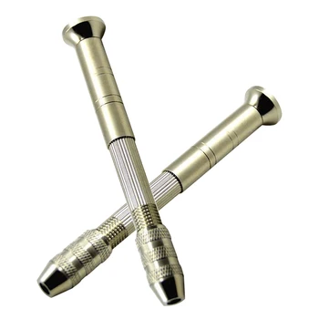 Sudraba Apaļa Galva 0.5-2.5 mm Mini Mikro Rokas Urbi Ar Keyless Remonta Instrumentu, Pulksteņu un Pulksteņu
