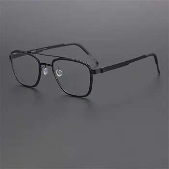 Zerosun Titāna Brilles Rāmis Vīriešu, Sieviešu Vintage Brilles Vīriešu Optisko Prescriptin Briļļu Ultra-light
