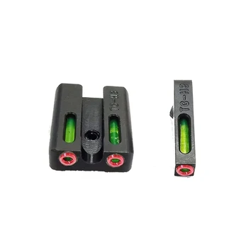 EWOLF Sarkanu, zaļu vai Optiskās Šķiedras Priekšā ar Kaujas Aizmugures Skatus uzmanību-lock Glock pistoli piederumi