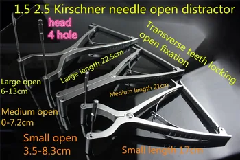 Medicīnas ortopēdijas instrumentu 1.5 2.5 Kirschner pin nazis Potītes, Ceļa locītavu Kirschner adatu distractor stieples Spriegotājs knaibles