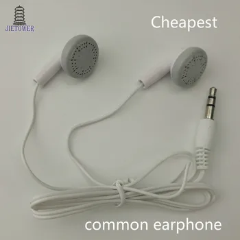 Lētākais īss Austiņas vienā lietošanas reizē 3.5 mm stereo In-Ear Earbuds iPhone/Mp3 MP4 Atskaņotājs viedtālrunis Dāvanu austiņas 500pcs/daudz