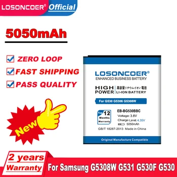 5050mAh EB-BG530BBE Akumulatoru Samsung Galaxy Grand Ministru G530 G531 G531f J3 2016 J5. gadam EB-BG530BBC EB-BG530CBU EB-BG530CBE