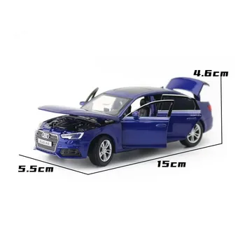 JACKIEKIM/Lējumiem Rotaļlieta Modelis/1:32 Mēroga/Audi A4 Super Auto/Durvis Openable/Sound & Light/Izglītības Ieguves/Dāvanu Bērniem